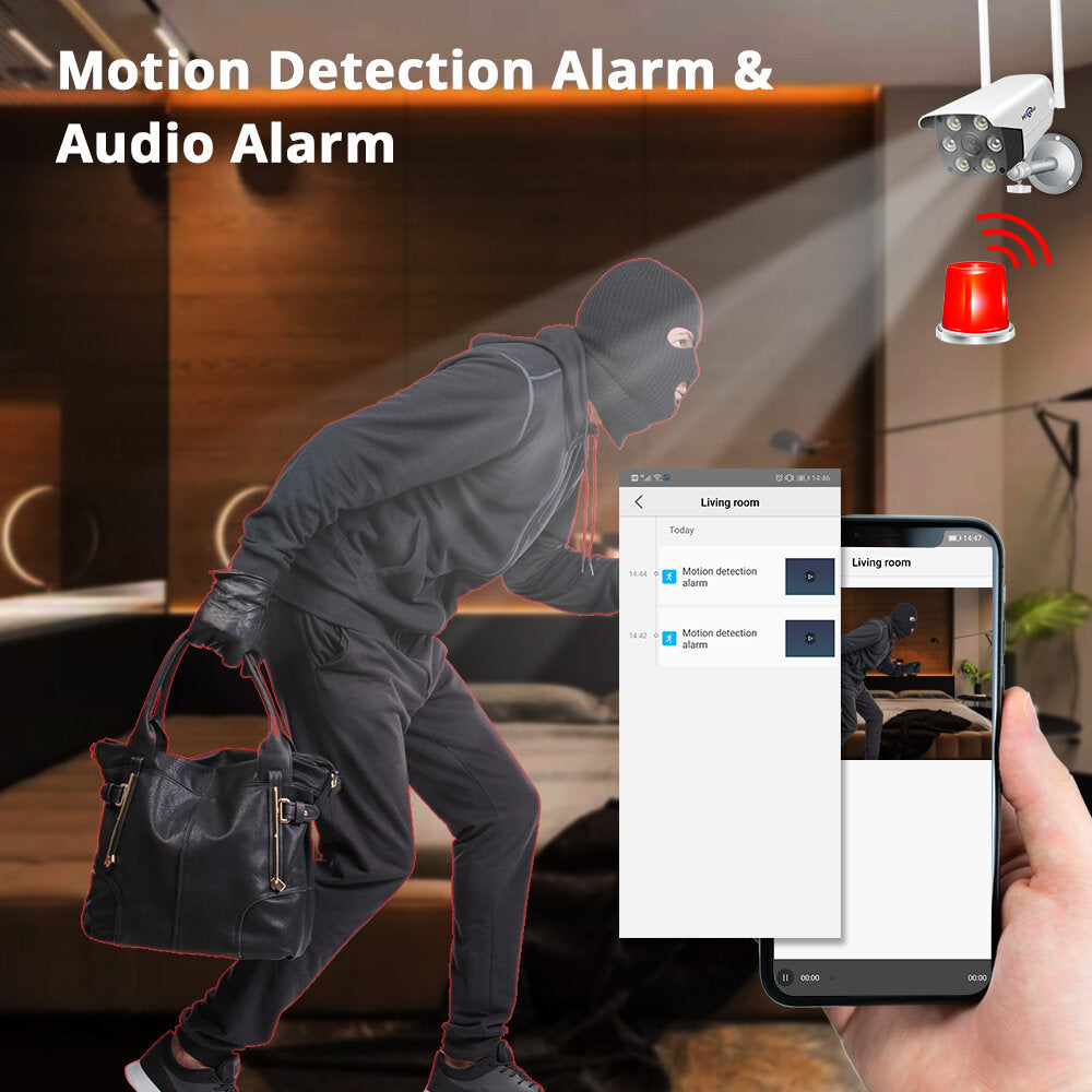 Hiseeu 4mp Wifi Ip Camera Outdoor Onvif Wireless Waterproof
