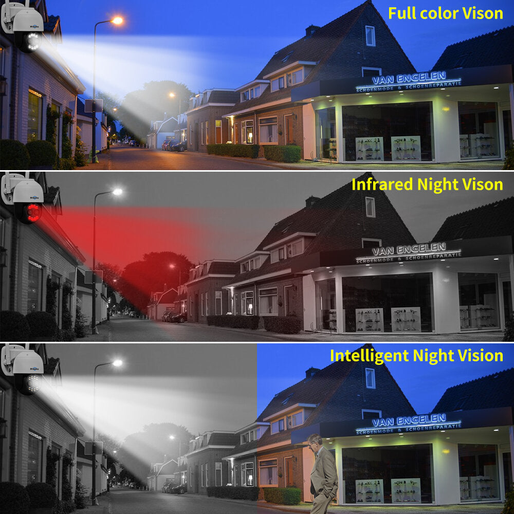 Hiseeu 8mp 4k Ptz Wifi Ip Camera Outdoor Security Protection