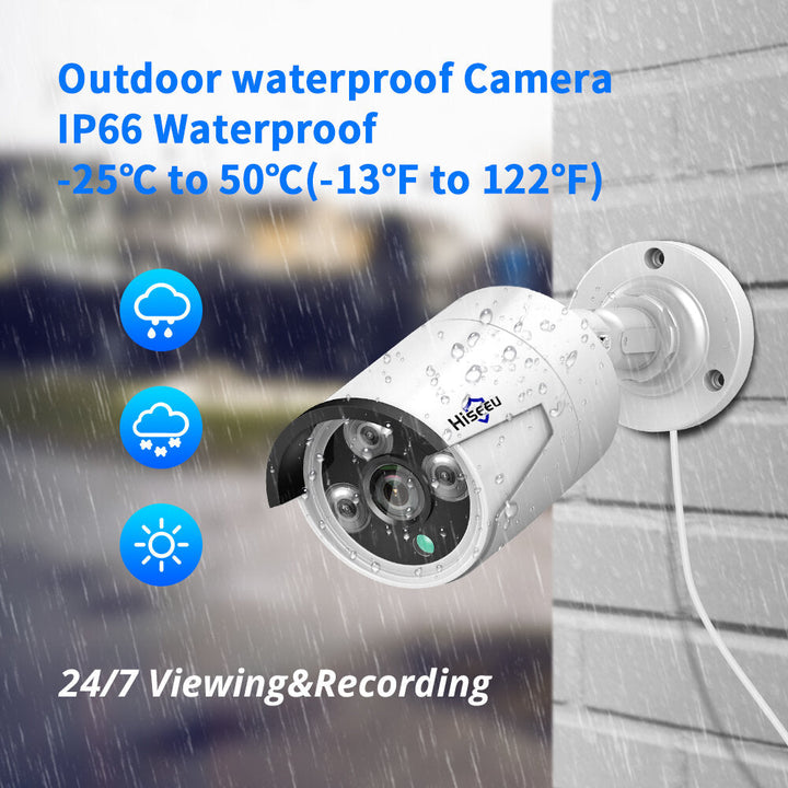 Hiseeu Hb615 H.265 5mp Security Ip Camera Poe Onvif Outdoor