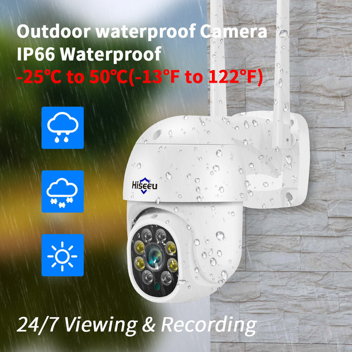 Hiseeu Whd303 3mp Wifi Outdoor Camera 1536p 5x Digital Zoom