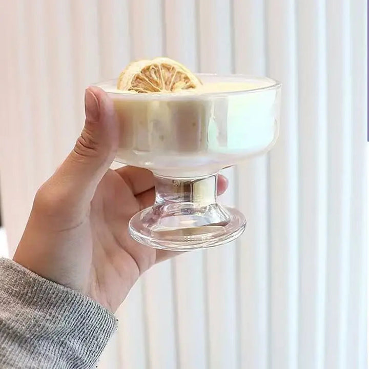 Ice Cream Glass Dessert Cup Fruit Bowl
