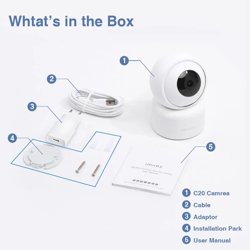 Imilab C20 Pro 1296p Wifi Camera Night Vision Indoor Smart