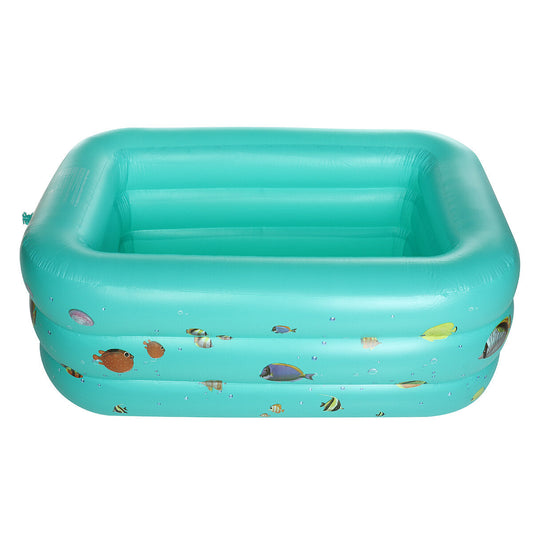 Inflatable Square Kids Swimming Padding Pool Play Bathing