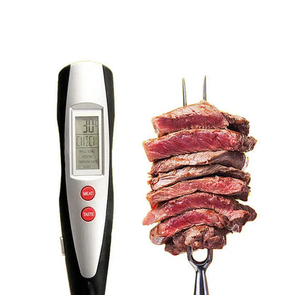 Instant Meat Thermometer Blue Backlit