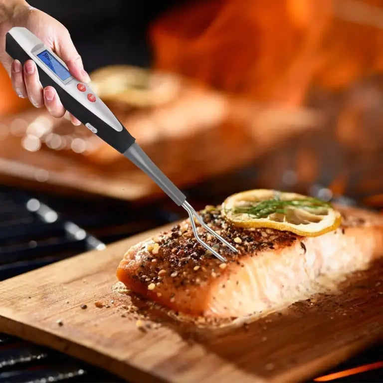 Instant Meat Thermometer Blue Backlit