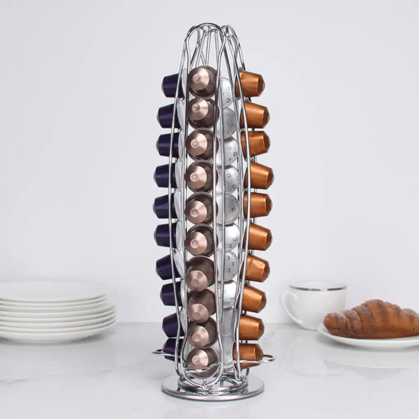 Iron Electroplating Coffee Capsules Stand Storage Rack