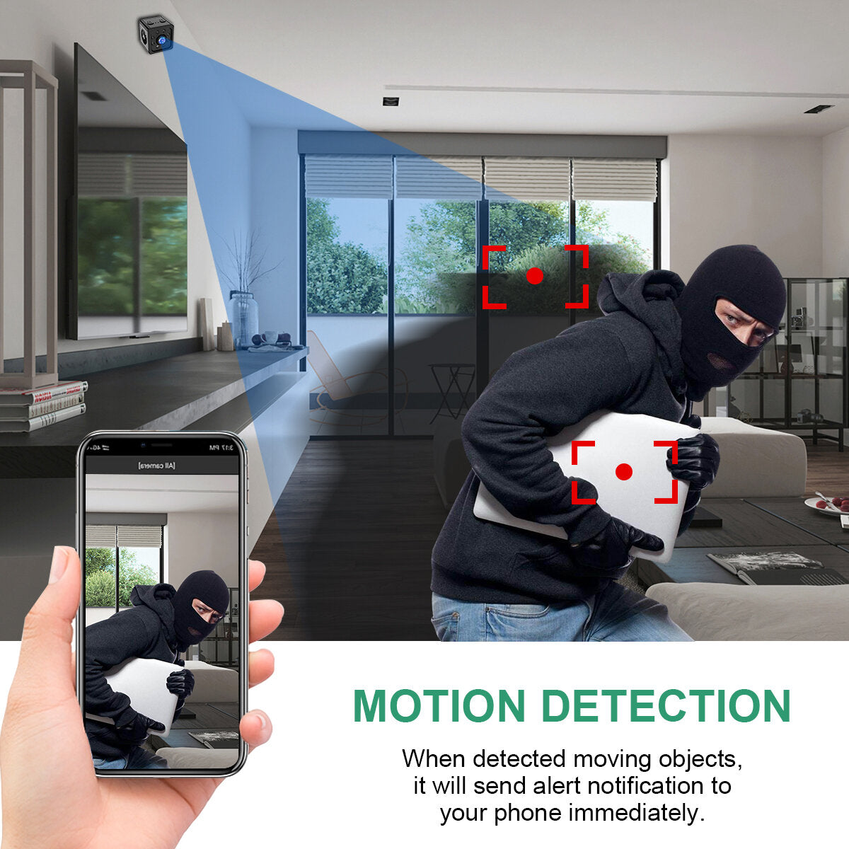K13 1080p Ip Camera Mini Wifi Wireless Surveillance Remote