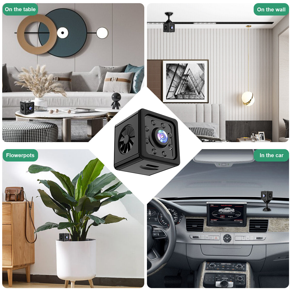 K13 1080p Ip Camera Mini Wifi Wireless Surveillance Remote