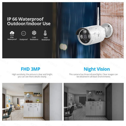 Kerui H.265 8ch Wifi Wireless Mini Nvr 3mp Security Camera