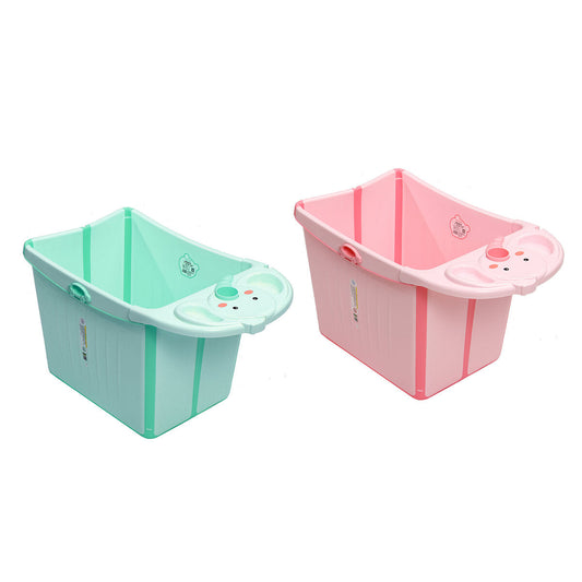 Kids Large Foldable Anti-slip Bath Tub Baby Long-term