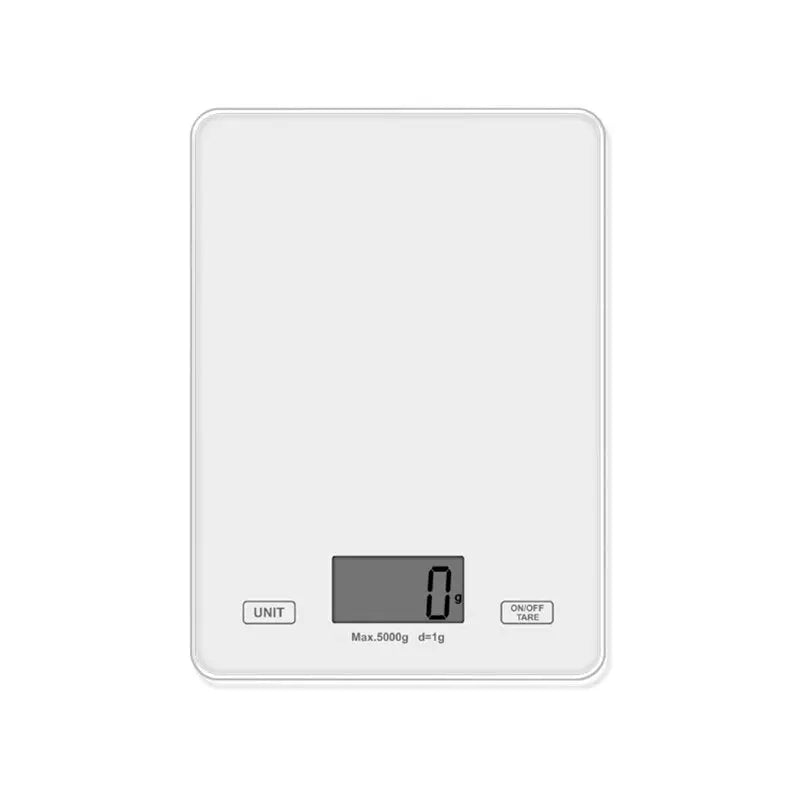 Kitchen Toughened Glass Scale 1g/5kg Lcd Display Baking Tool