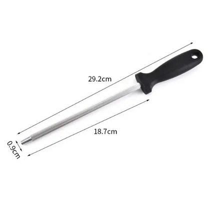 Knife Sharpening Rod 12 Inch Honing Steel Carbon Stainless
