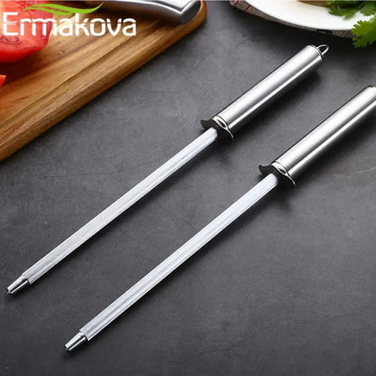 Knife Sharpening Rod 12 Inch Honing Steel Carbon Stainless