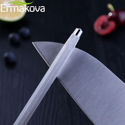 Knife Sharpening Rod 12 Inch Honing Steel Carbon Stainless
