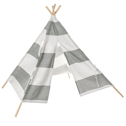 Large Teepee Tent Kids Cotton Canvas Play House Boy Girls