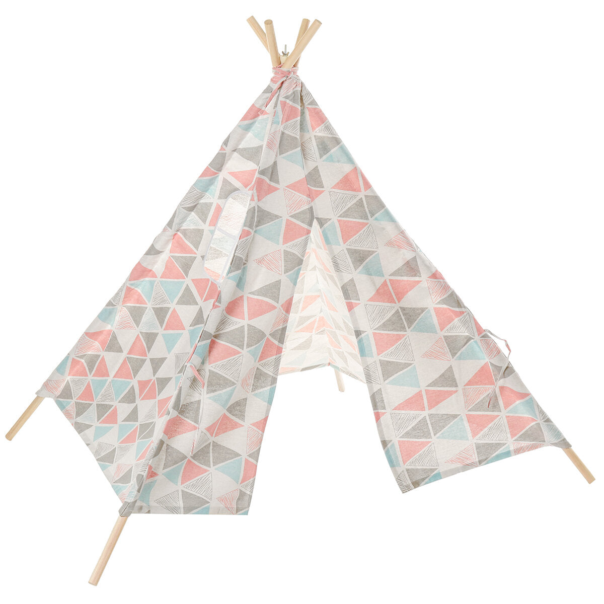Large Teepee Tent Kids Cotton Canvas Play House Boy Girls