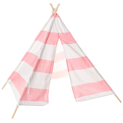 Large Teepee Tent Kids Cotton Canvas Play House Boy Girls
