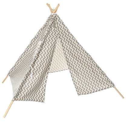 Large Teepee Tent Kids Cotton Canvas Play House Boy Girls