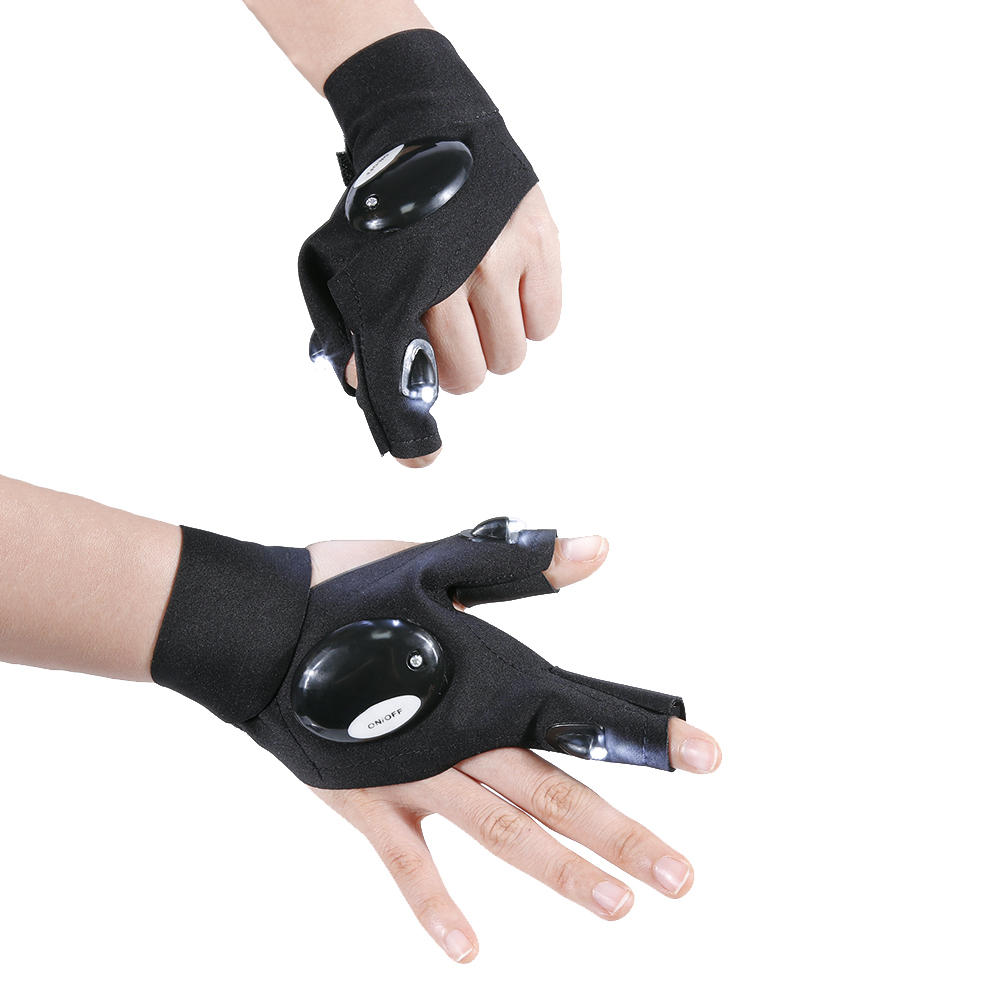Lighting Waterproof Work Gloves With Led Light For Repair