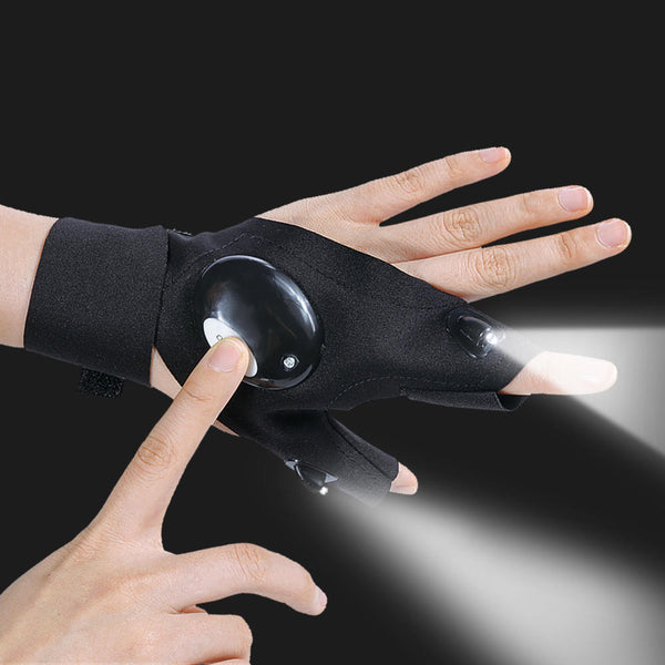 Lighting Waterproof Work Gloves With Led Light For Repair