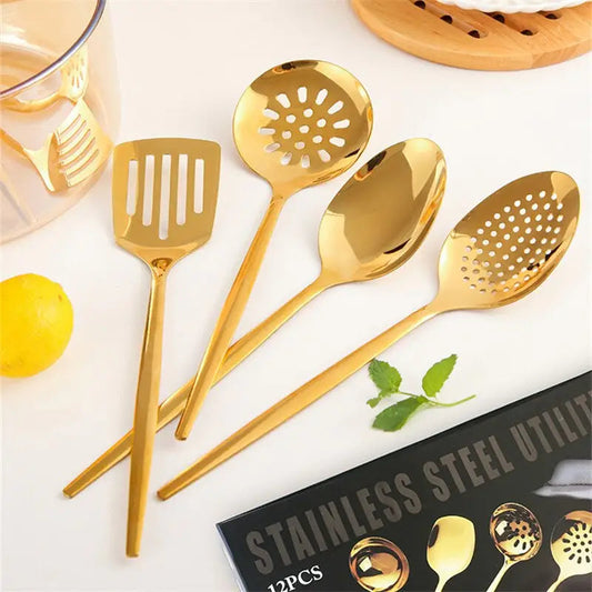 Long Handle Kitchen Utensils Set