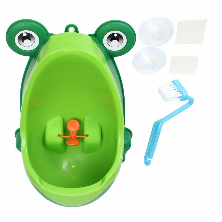 Lovely Frog Brush Cleaning Children Potty Toilet Training