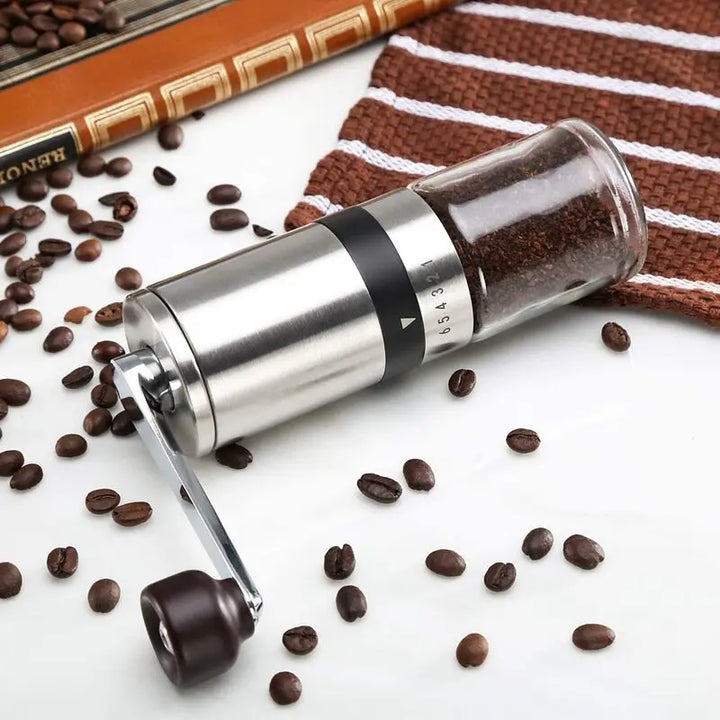 Manual Coffee Grinder Portable Bean 6-gear