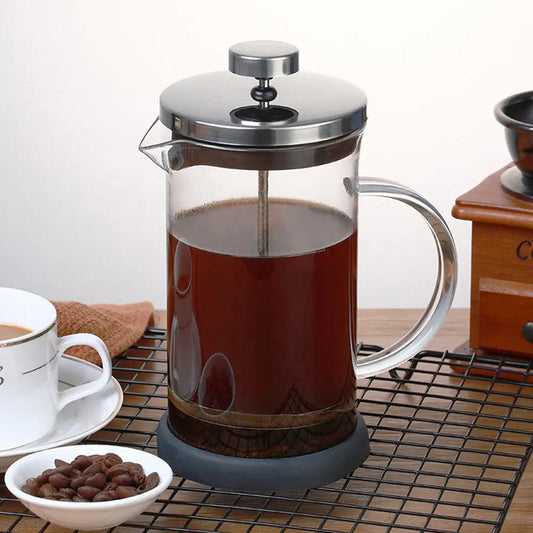 Manual Pressure Coffee Maker - Portable Teapot With Steel