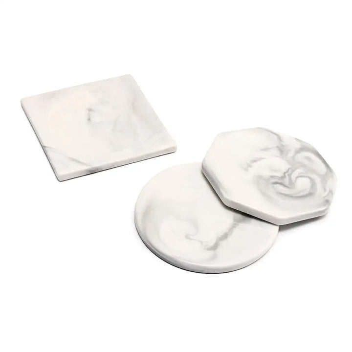 Marble Ceramic Texture Cup Mat - Anti-slip Drink Holder