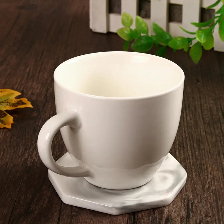 Marble Ceramic Texture Cup Mat - Anti-slip Drink Holder