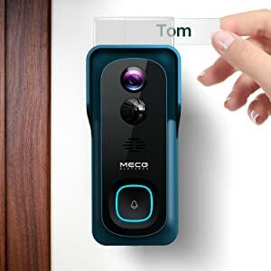 Meco Ele Video Doorbell Wireless 1080p Camera With Free
