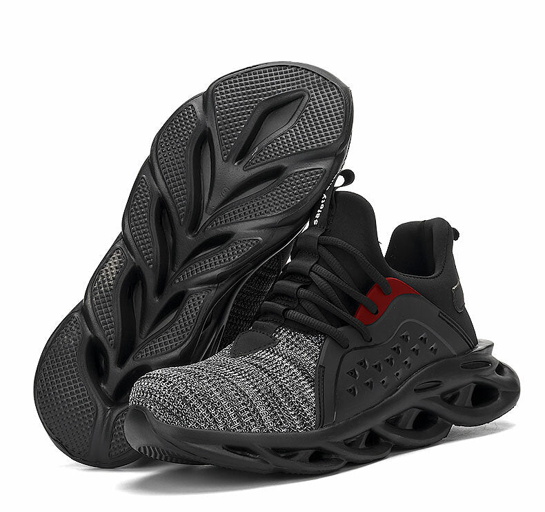 Men Steel Toe Cap Breathable Anti Smashing Work Safety