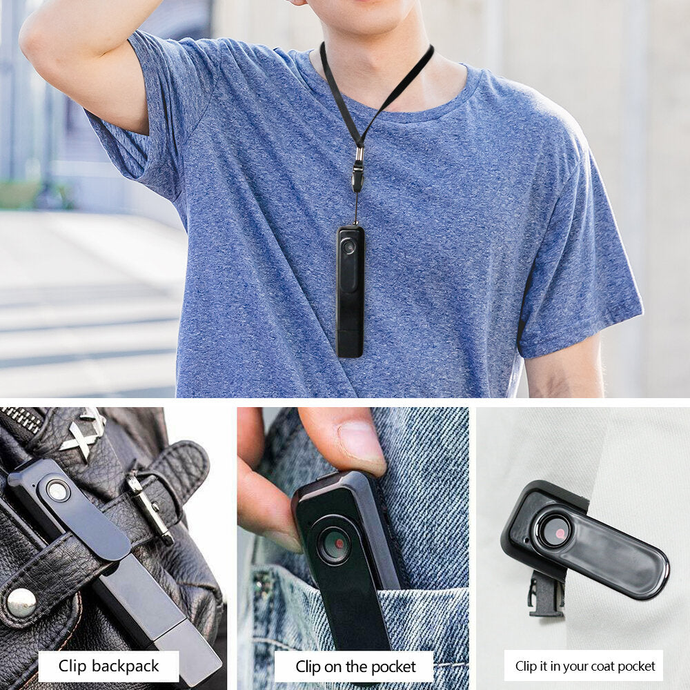 Mini Back Clip Camera Hd 1080p On Body Pocket Video
