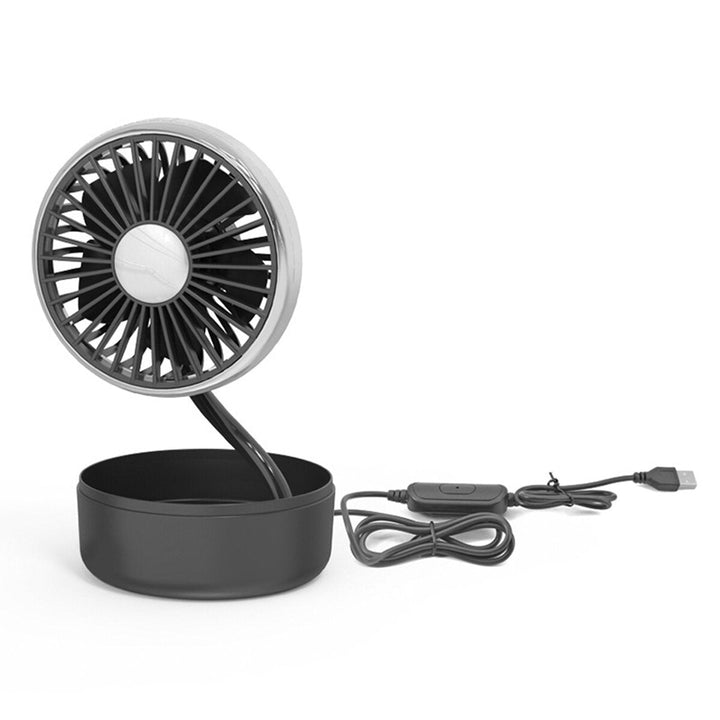 Mini Electric Cooling Fan 3 Speed 5 Blade 360 Rotatable Usb