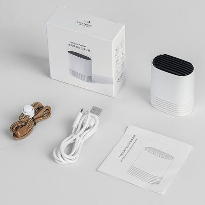 Mini Portable Air Purifier Necklace Car Anti-fog