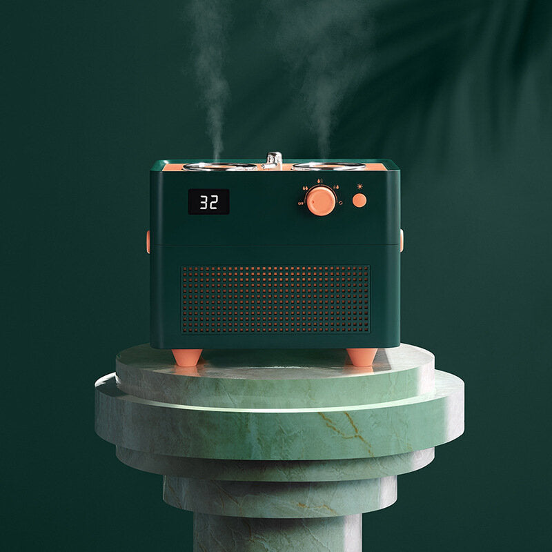 Mini Record Player Dual Spray Humidifier Usb Charging
