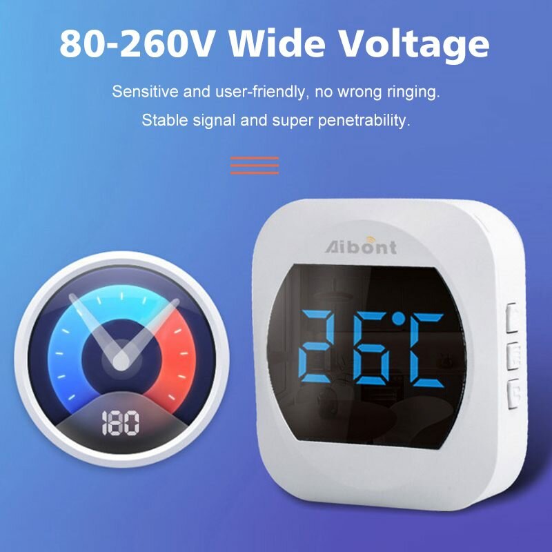 Ml T195-bb Wireless Waterproof Doorbell Smart Doorbell Led