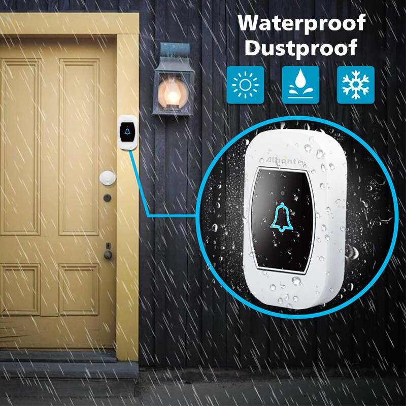 Ml T195-bb Wireless Waterproof Doorbell Smart Doorbell Led
