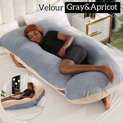 Mom j Shape Pillow Breathable Double Zipper Design Washable