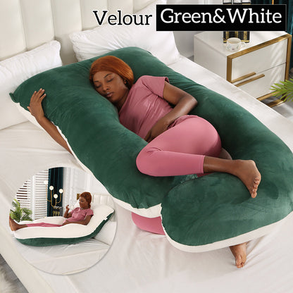 Mom j Shape Pillow Breathable Double Zipper Design Washable