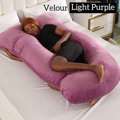 Mom j Shape Pillow Breathable Double Zipper Design Washable