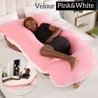 Mom j Shape Pillow Breathable Double Zipper Design Washable