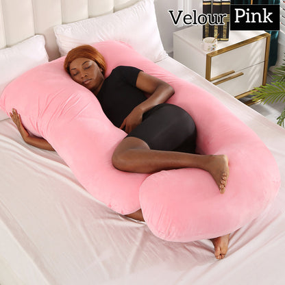 Mom j Shape Pillow Breathable Double Zipper Design Washable