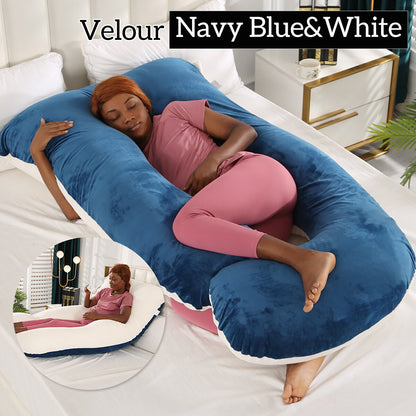 Mom j Shape Pillow Breathable Double Zipper Design Washable