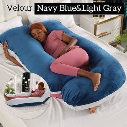 Mom j Shape Pillow Breathable Double Zipper Design Washable