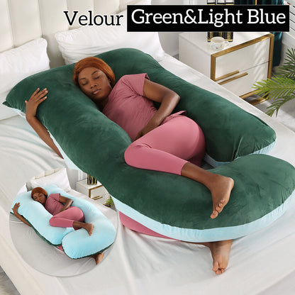 Mom j Shape Pillow Breathable Double Zipper Design Washable