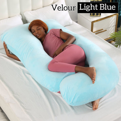 Mom j Shape Pillow Breathable Double Zipper Design Washable