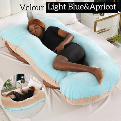 Mom j Shape Pillow Breathable Double Zipper Design Washable