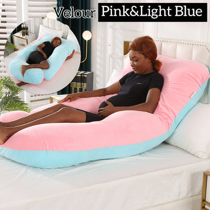 Mom j Shape Pillow Breathable Double Zipper Design Washable