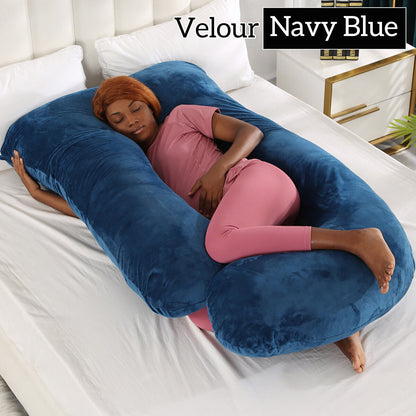 Mom j Shape Pillow Breathable Double Zipper Design Washable